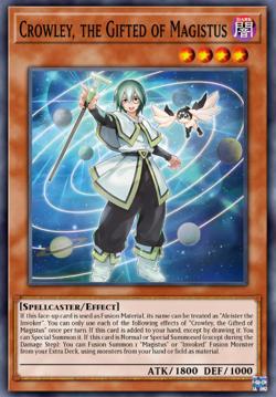 Yugioh Crowley, the Gifted Magistus BLMM-EN0 1st Edition Secret Rare NM Presale - Image 1