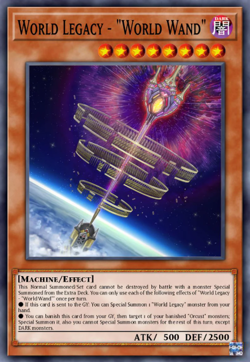 PRE-SALE YUGIOH x3 BLMM-EN086 WORLD LEGACY - “WORLD WAND” - EMBLAZONED ULTRA 1st - Image 1
