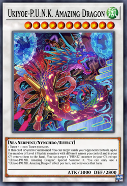 PRE-SALE YUGIOH x3 BLMM-EN077 UKIYOE-P.U.N.K. AMAZING DRAGON - EMBLAZONED ULTRA - Image 1