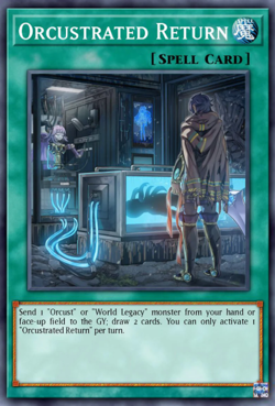PRE-SALE YUGIOH x3 BLMM-EN096 ORCUSTRATED RETURN - EMBLAZONED ULTRA 1st EDITION - Image 1