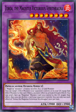 Yugioh! Zoroa, the Magistus Verethragna Battles of Legend: Monster PREORDER - Image 1