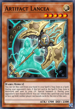 Yugioh! Artifact Lancea SECRET RARE Battles of Legend: Monster Mayhem PREORDER - Image 1