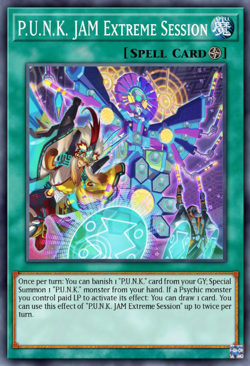 PRE-SALE YUGIOH x3 BLMM-EN080 P.U.N.K. JAM EXTREME SESSION EMBLAZONED ULTRA 1st - Image 1