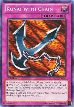 Yugioh! LP Kunai with Chain - LCJW-EN081 - Common - 1st Edition Lightly Played, - Image 1