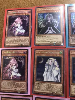 Yugioh Hand Trap Lot: Ghost Sister, Ghost Mourner, Ghost Belle, Ghost Reaper NM - Image 2
