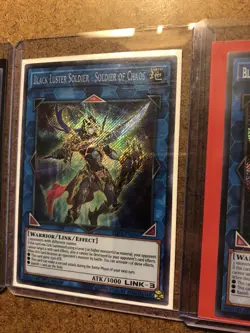 YuGiOh 3x Black Luster Soldier - Soldier of Chaos BLHR / BLC1 Secret Rare - NM - Image 3