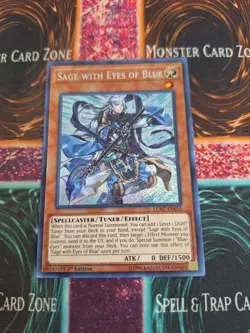 Yu-Gi-Oh! Sage with Eyes of Blue LCKC-EN015 Secret Rare 1st Edition Near Mint - Image 1