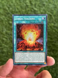 Yu-Gi-Oh! Jurrac Volcano BLMM-EN019 Secret Rare 1st Edition Near Mint Condition - Image 1