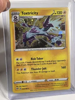 Toxtricity 063/189 Cosmos Holo Pokemon Darkness Ablaze Rare Card NM - Image 1