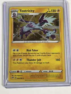 Toxtricity 063/189 Cosmos Holo Pokemon Darkness Ablaze Rare Card NM - Image 3