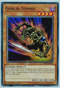 Yugioh! Goblin Zombie SR07-EN016 Common 1st Edition - Image 1