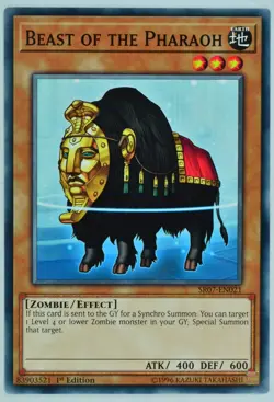 Yugioh! Beast of the Pharaoh SR07-EN021 Common 1st Edition - Image 1