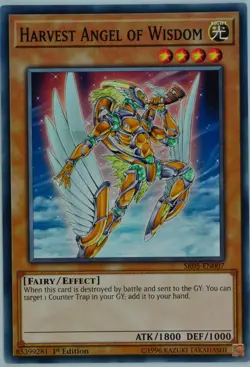 Yugioh Harvest Angel of Wisdom SR05-EN007 Common 1st Edition - Image 1