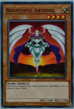 Yugioh Bountiful Artemis SR05-EN008 Common 1st Edition - Image 1