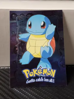 Pokemon Topps Squirtle Holo Foil 07 E7 Of 12 Blue Logo Trading Card Pokemon Mp - Image 1