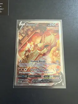 Flareon v SWSH179 Sword & Shield Black Star Promo Holo Card NM Condition - Image 1