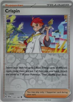 Crispin 133/142 Stellar Crown Trainer Pokemon Card NM Reverse Holo - Image 1
