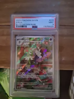 Kirlia Scarlet and Violet Base Set Illustration Card 212/198 Psa9 - Image 3
