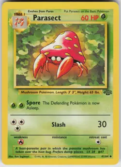 Pokemon TCG Parasect 41/64 Jungle Uncommon card Unlimited LP - Image 1
