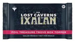 MTG Lost Caverns of Ixalan Foil Treasure Trove Box Topper Sealed Pack - Image 1