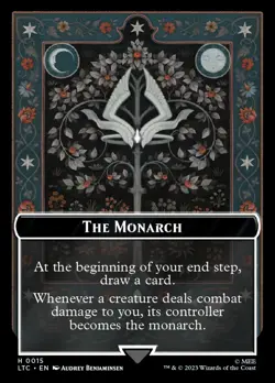 MTG The Monarch // Treasure Double-Sided Token [The Lord of the Rings: Tales of - Image 1