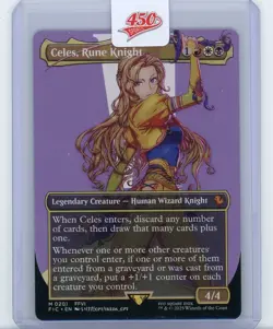 1x MTG Final Fantasy FIN - Celes, Rune Knight - Borderless - NM/M - Image 1