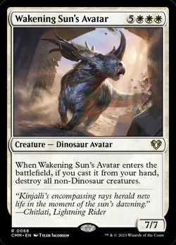 MTG Wakening Sun's Avatar [Commander Masters] Near Mint - Image 1