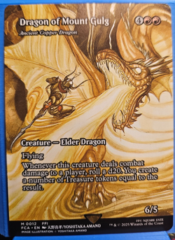 MTG - Dragon of Mount Gulg - Ancient Copper Dragon Showcase Final Fantasy - MiNT - Image 1
