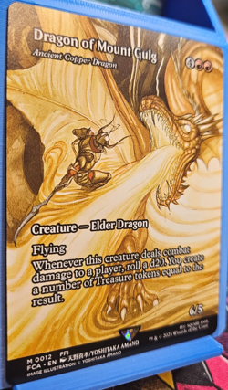 MTG - Dragon of Mount Gulg - Ancient Copper Dragon Showcase Final Fantasy - MiNT - Image 3