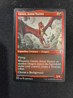 MTG - Ganax, Astral Hunter (Foil Etched) Commander Legends: Battle for Baldur's - Image 1