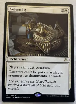 MTG Solemnity Hour of Devastation Rare NM - Image 1