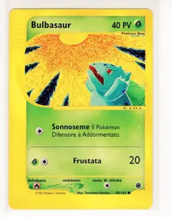 ~ITA~ ITALIAN Bulbasaur 95/165 Expedition Base Set Pokemon Card MINT! (C1) - Image 1