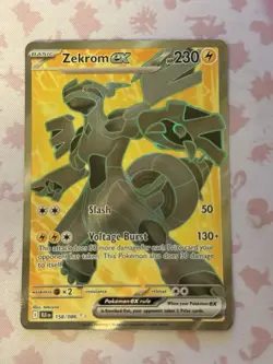 Pokemon Card FRESH SV 11 Zekrom ex 158/086 Black Bolt White Flare Full Art NM/M - Image 1