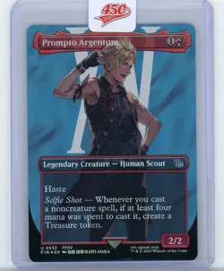 1x MTG Final Fantasy FIN - Prompto Argentum Borderless Surge Foil - NM/M - Image 1