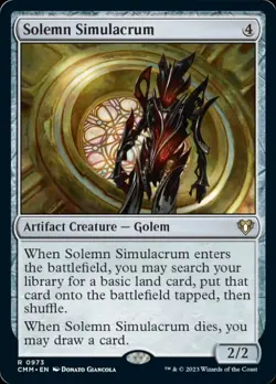 MTG Solemn Simulacrum [Commander Masters] Near Mint - Image 1