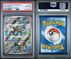 2023 Pokemon Machoke 177/165 Scarlet & Violet 151 Illustration Rare PSA 10 GEM - Image 3