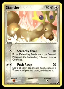 2005 Pokemon EX - Unseen Forces Stantler #32 Light Play - Image 1