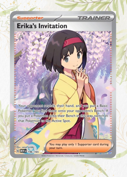 Pokemon TCG Scarlet & Violet 151 Erika's Invitation 196/165 NM - Image 1