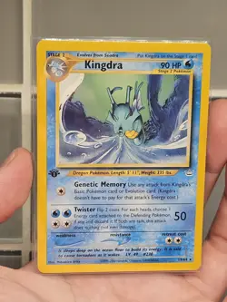 Moderately Played, English Pokemon Regular Kingdra - 19/64 - 1st Edition LP - Image 1