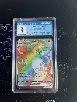 Pokemon Charizard VMax Champions Path 074/073 Rainbow Secret Rare CGC 9 - Image 1