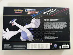 Pokemon TCG Crown Zenith Lugia V & Unown V Special Collection Box Sealed - Image 3