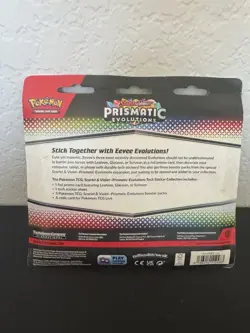 Pokemon TCG Scarlet and Violet Prismatic Evolutions Tech Sticker Collection NEW - Image 5