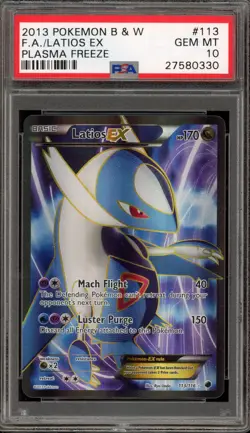 Pokemon Latios EX Plasma Freeze Full Art #113 PSA 10 Gem Mint - Image 1