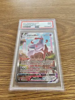 Pokemon TCG Espeon VMAX 270/264 Fusion Strike Alternate Art Secret Rare [PSA 9] - Image 1