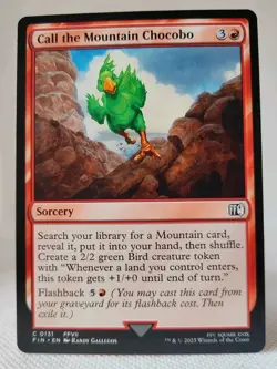 Magic MTG - Call the Mountain Chocobo - Final Fantasy - NMINT #0131 - Image 1