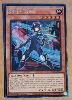 Yugioh K9-17 Izuna JUSH-EN031 Collector's Rare 1st Ed NM - Image 1