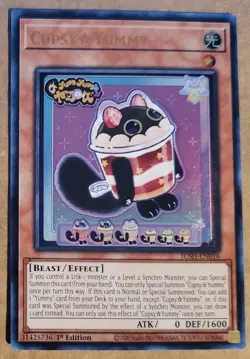 (JUSH) Yugioh! 1x Cupsy☆Yummy JUSH-EN016 Ultra Rare 1st Ed NM - Image 1