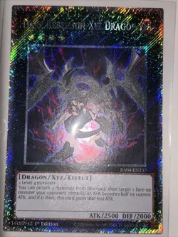Dark Rebellion Xyz Dragon Yugioh RA04-EN237 Platinum Secret Rare PSR NM - Image 1