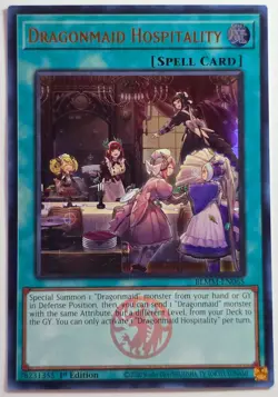 Yugioh Dragonmaid Hospitality BLMM-EN065 Ultra Rare 1st Edition - Image 1