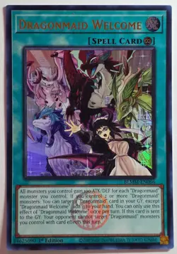 Yugioh Dragonmaid Welcome BLMM-EN066 Ultra Rare 1st Edition - Image 1